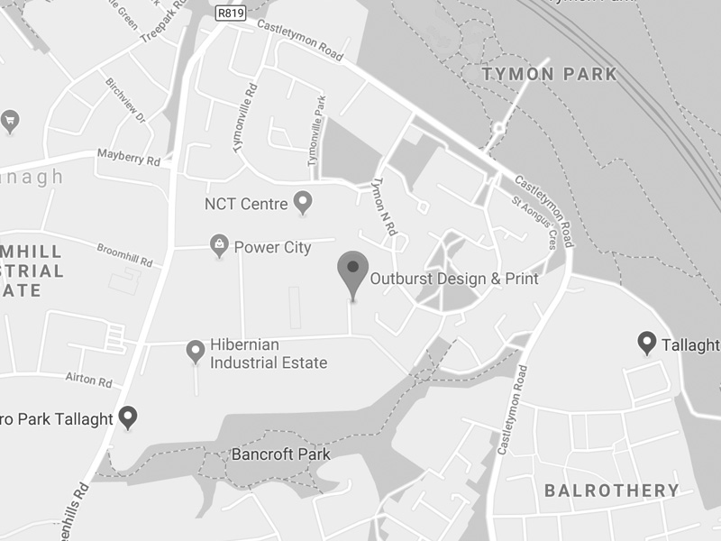 Google map of Outburst Design